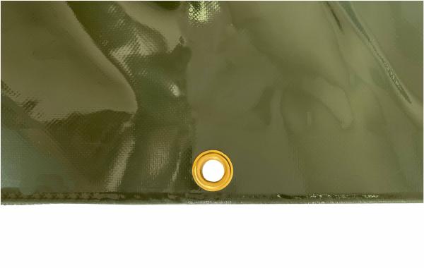 PVC-Abdeckplane / Holzabdeckplane ca. 600 g/m², 1,50 x 10,00 m, olivgrün